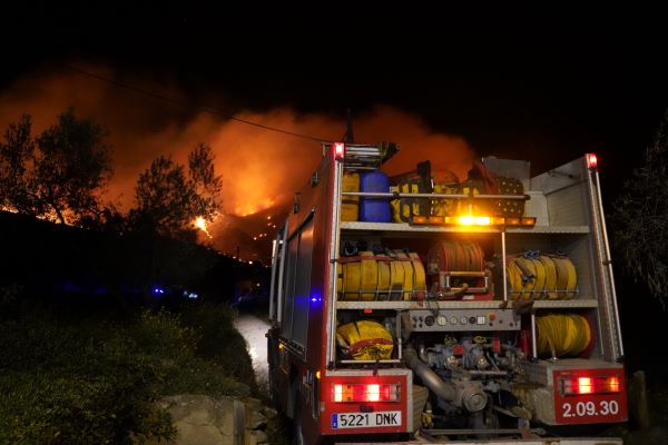 The Roses wildfire in the northern Costa Brava (Courtesy of Jaume Cusí)